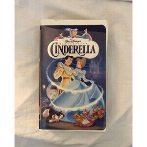 Cinderella VHS Tape #5265, 1995, in a clamshell case. Walt Disney